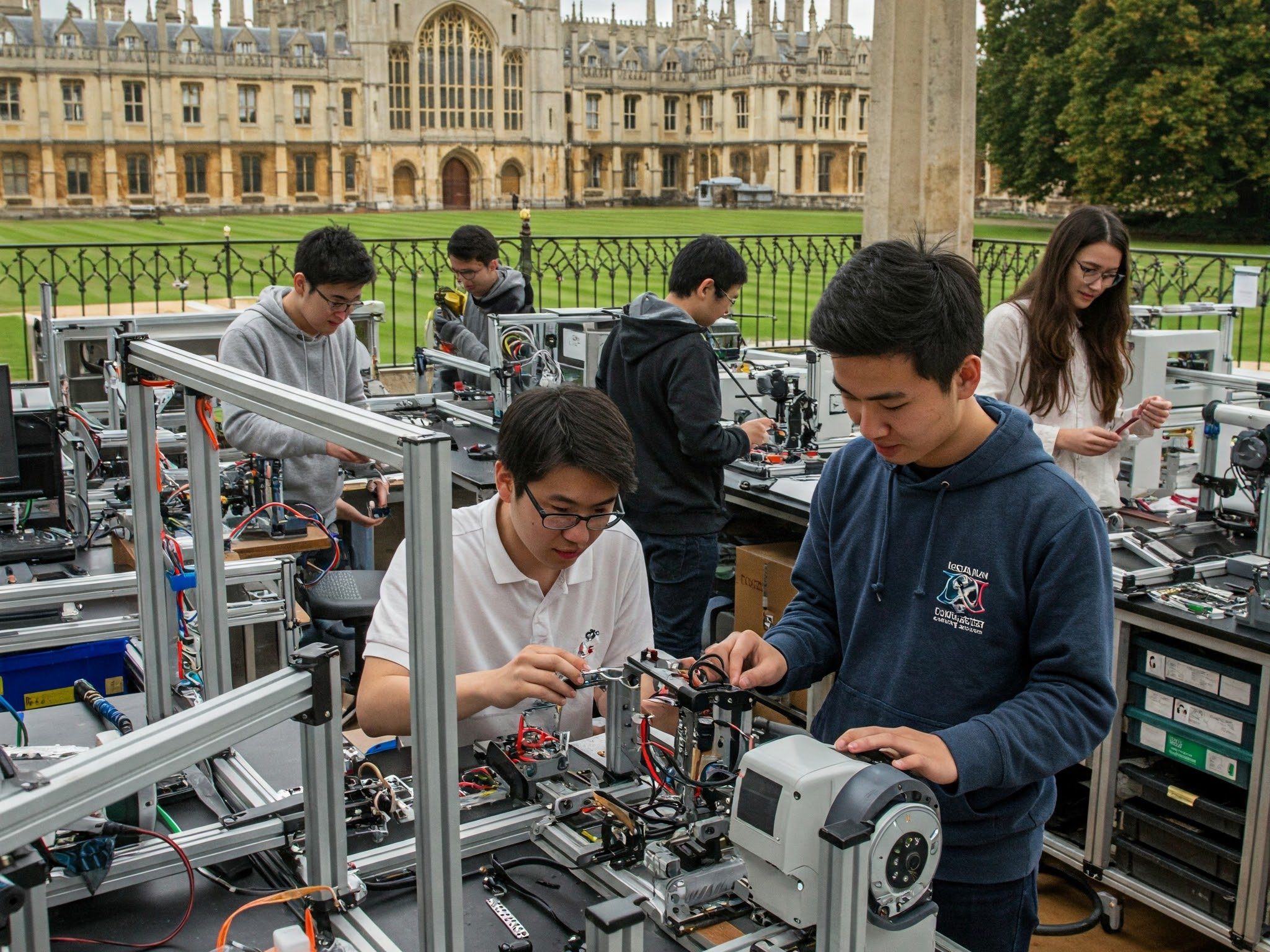students persuing engineering degrees at Cambridge University